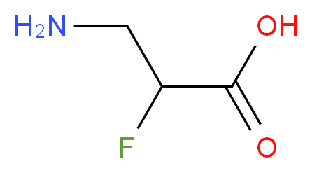 3-amino-2-fluoropropanoic acid_分子结构_CAS_3821-81-6