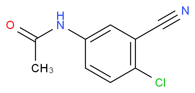 N-(4-chloro-3-cyanophenyl)acetamide_分子结构_CAS_53312-85-9