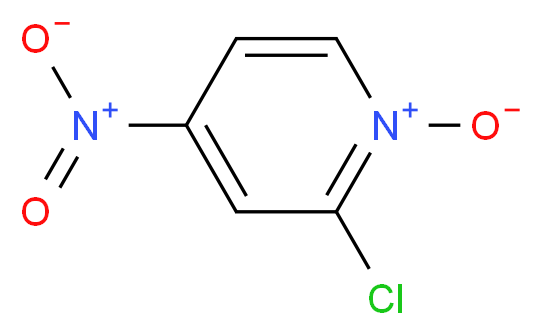 2-氯-4-硝基吡啶 N-氧化物_分子结构_CAS_14432-16-7)