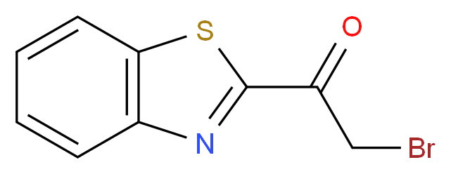 1-(1,3-benzothiazol-2-yl)-2-bromoethan-1-one_分子结构_CAS_54223-20-0
