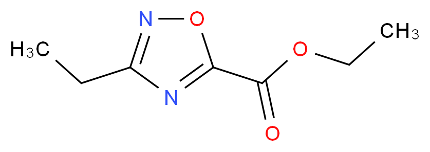 ethyl 3-ethyl-1,2,4-oxadiazole-5-carboxylate_分子结构_CAS_139443-40-6