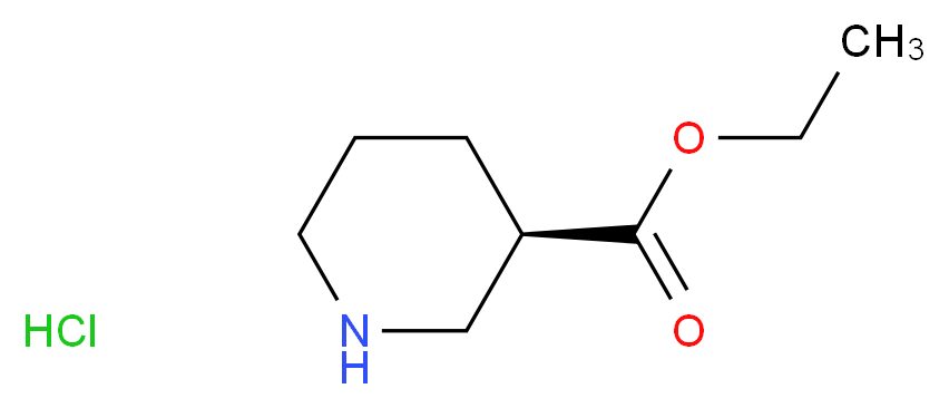 (R)-Ethyl piperidine-3-carboxylate hydrochloride_分子结构_CAS_37675-19-7)