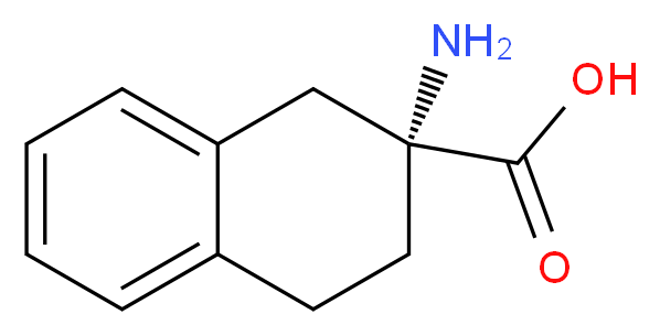 (2R)-2-amino-1,2,3,4-tetrahydronaphthalene-2-carboxylic acid_分子结构_CAS_104974-44-9