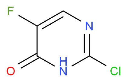 2-Chloro-5-fluoropyrimidin-4-one_分子结构_CAS_155-12-4)