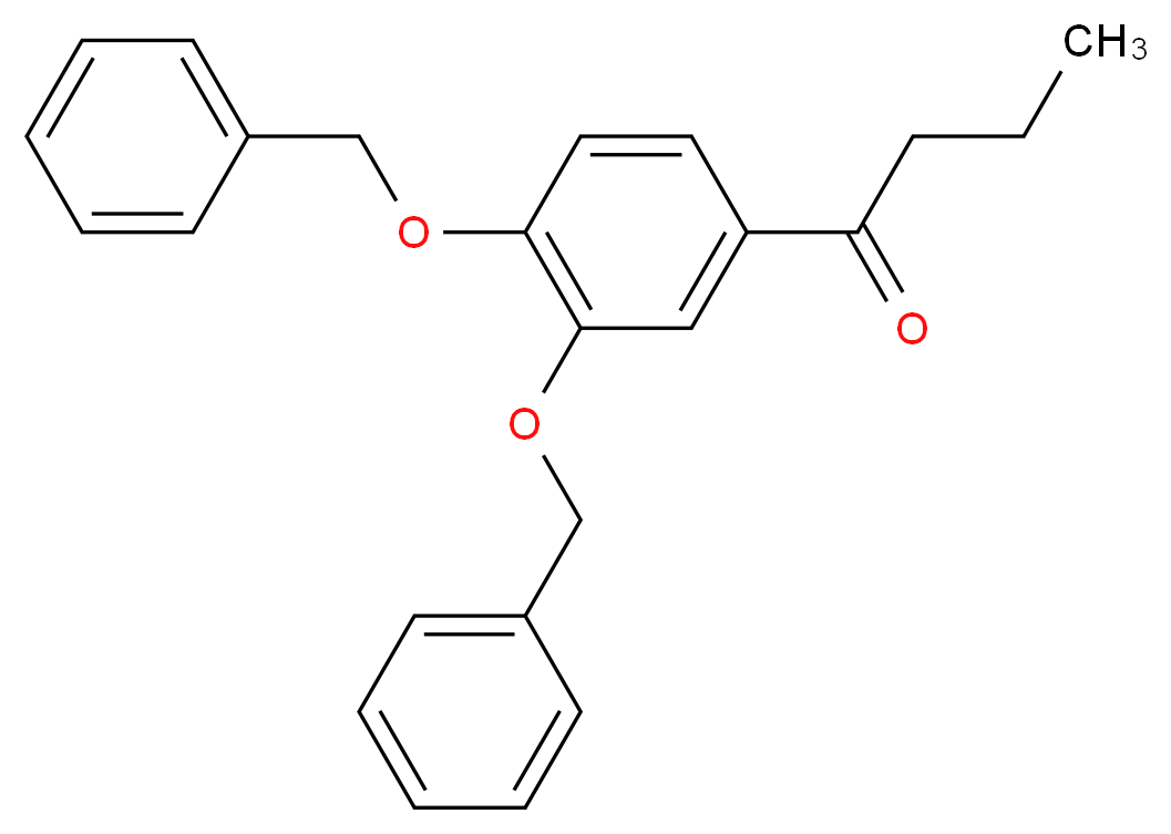 1-[3,4-bis(benzyloxy)phenyl]butan-1-one_分子结构_CAS_24538-59-8