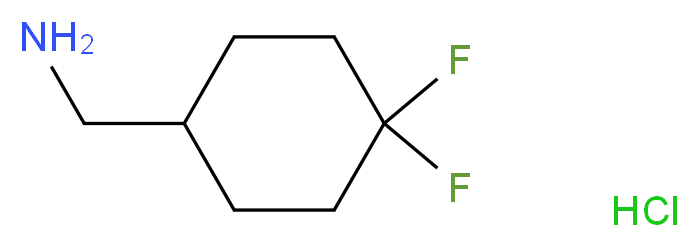 (4,4-difluorocyclohexyl)methanamine hydrochloride_分子结构_CAS_809273-65-2