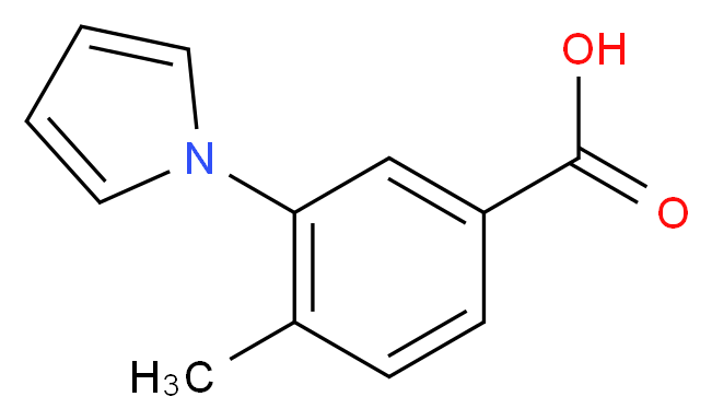4-Methyl-3-pyrrol-1-yl-benzoic acid_分子结构_CAS_)