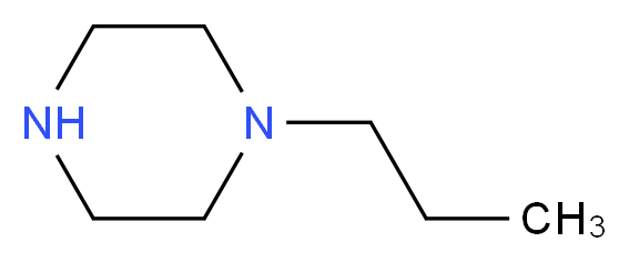 1-n-Propylpiperazine_分子结构_CAS_)