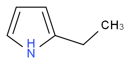 2-乙基吡咯_分子结构_CAS_1551-06-0)