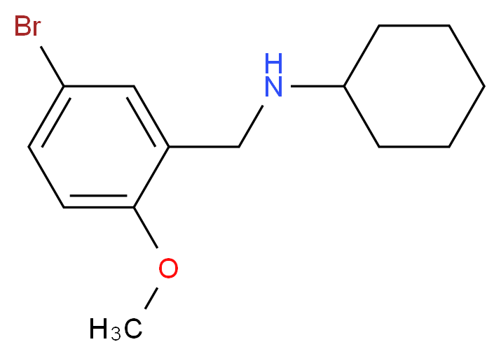 (5-bromo-2-methoxybenzyl)cyclohexylamine_分子结构_CAS_353779-26-7)