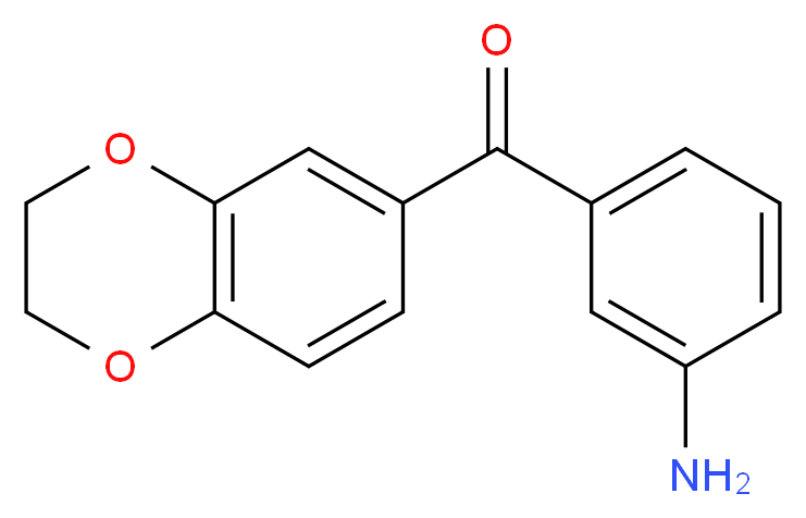 (3-aminophenyl)(2,3-dihydrobenzo[b][1,4]dioxin-6-yl)methanone_分子结构_CAS_)