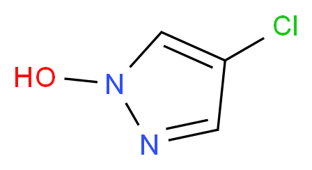 4-chloro-1H-pyrazol-1-ol_分子结构_CAS_87844-47-1