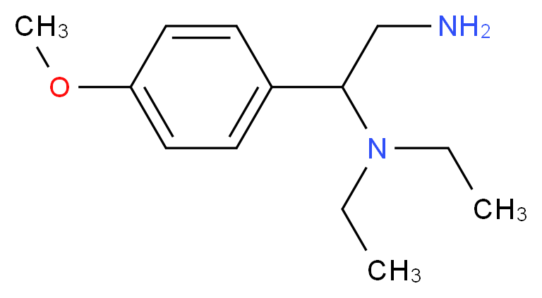 N*1*,N*1*-Diethyl-1-(4-methoxy-phenyl)-ethane-1,2-diamine_分子结构_CAS_)