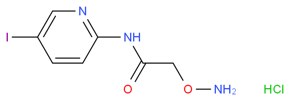 2-(Aminooxy)-N-(5-iodo-2-pyridinyl)acetamide hydrochloride_分子结构_CAS_)