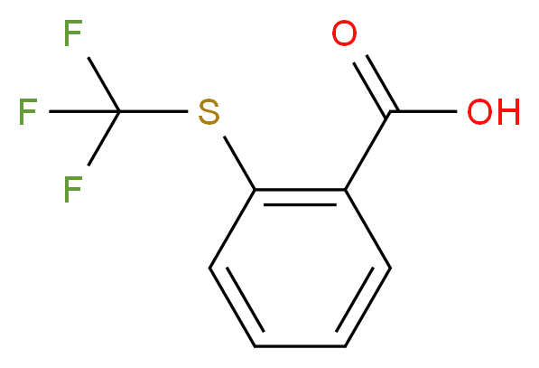 2-[(trifluoromethyl)sulfanyl]benzoic acid_分子结构_CAS_37526-67-3