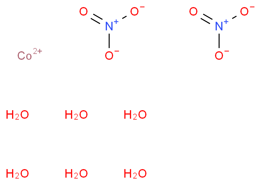 六水合硝酸钴(II), ACS_分子结构_CAS_10026-22-9)