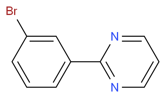 2-(3-Bromophenyl)pyrimidine_分子结构_CAS_885468-36-0)