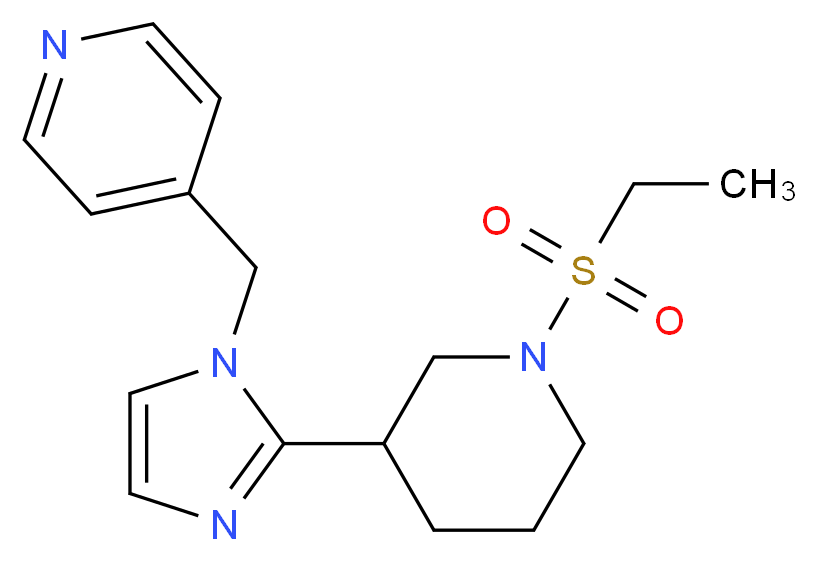 4-({2-[1-(ethylsulfonyl)-3-piperidinyl]-1H-imidazol-1-yl}methyl)pyridine_分子结构_CAS_)