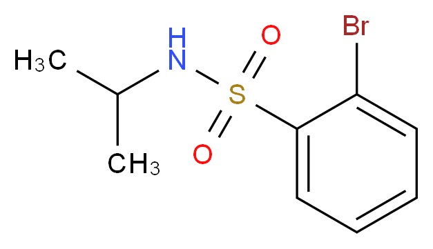 2-Bromo-N-isopropylbenzenesulphonamide_分子结构_CAS_)