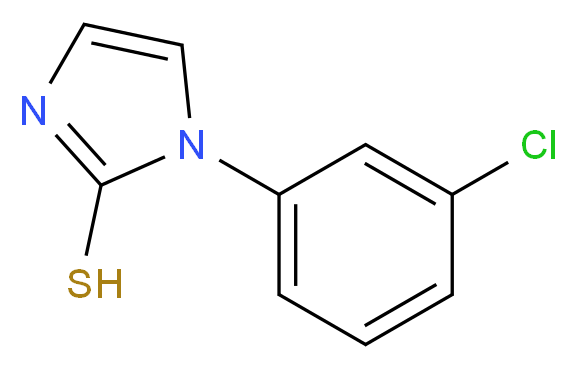 1-(3-chlorophenyl)-1H-imidazole-2-thiol_分子结构_CAS_30192-81-5