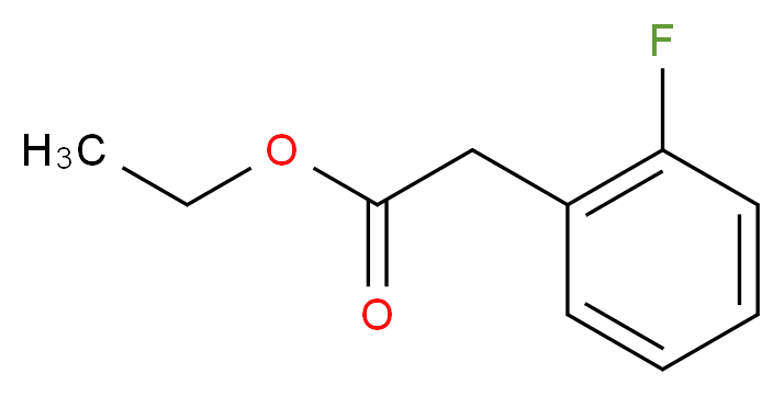 ethyl 2-(2-fluorophenyl)acetate_分子结构_CAS_584-74-7)