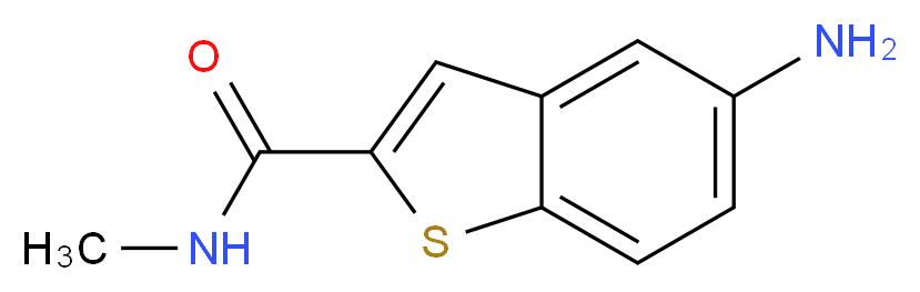 5-Amino-N-methyl-1-benzothiophene-2-carboxamide_分子结构_CAS_)