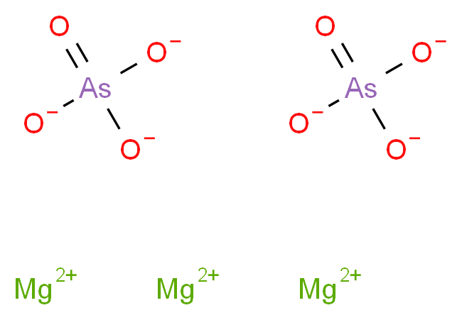 trimagnesium(2+) ion diarsorate_分子结构_CAS_10103-50-1