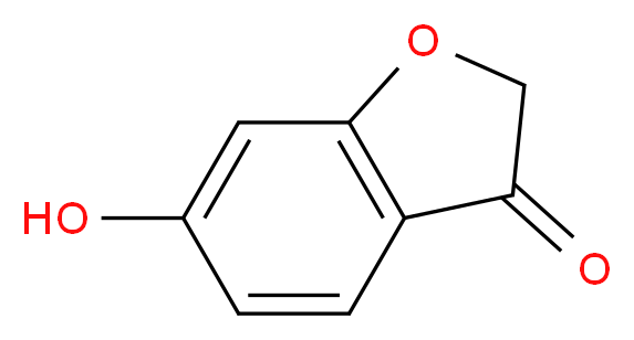 6-羟基-2H-苯并呋喃-3-酮_分子结构_CAS_6272-26-0)