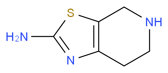 4H,5H,6H,7H-[1,3]thiazolo[5,4-c]pyridin-2-amine_分子结构_CAS_97817-23-7