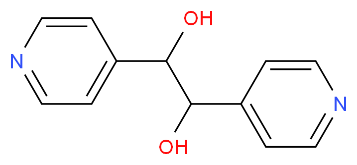 1,2-Dipyridin-4-ylethane-1,2-diol_分子结构_CAS_6950-04-5)