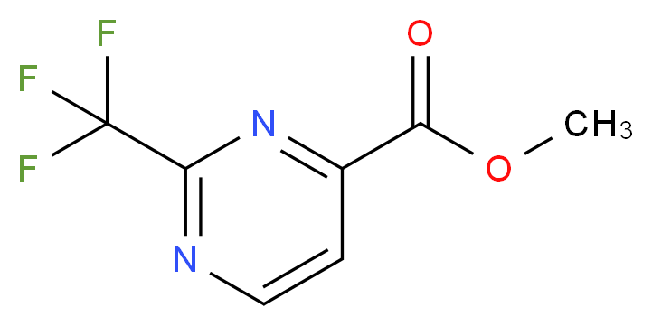 methyl 2-(trifluoromethyl)pyrimidine-4-carboxylate_分子结构_CAS_878745-51-8