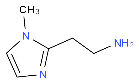 2-(1-methyl-1H-imidazol-2-yl)ethan-1-amine_分子结构_CAS_87786-06-9