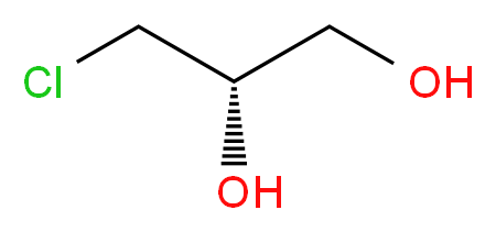 (S)-(+)-3-氯-1,2-丙二醇_分子结构_CAS_60827-45-4)