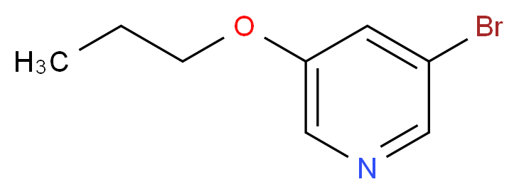 3-Bromo-5-propoxypyridine_分子结构_CAS_370879-78-0)