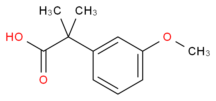 2-(3-Methoxyphenyl)-2-methylpropanoic acid_分子结构_CAS_17653-94-0)