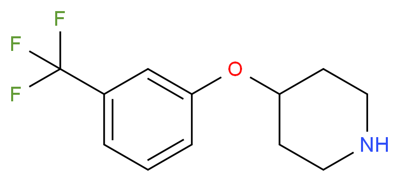 4-[3-(trifluoromethyl)phenoxy]piperidine_分子结构_CAS_337912-66-0