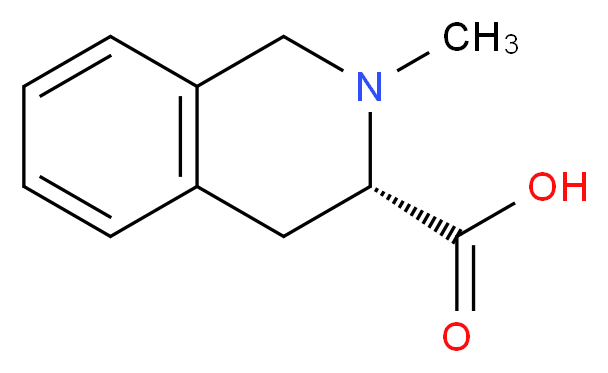(3S)-2-methyl-1,2,3,4-tetrahydroisoquinoline-3-carboxylic acid_分子结构_CAS_936213-74-0