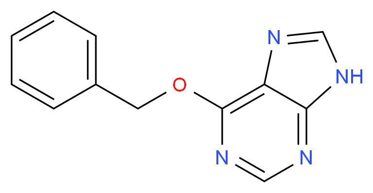 6-(benzyloxy)-9H-purine_分子结构_CAS_57500-07-9