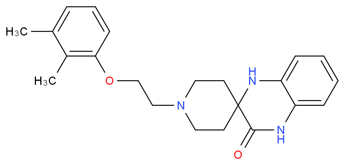 1-[2-(2,3-dimethylphenoxy)ethyl]-1',4'-dihydro-3'H-spiro[piperidine-4,2'-quinoxalin]-3'-one_分子结构_CAS_)