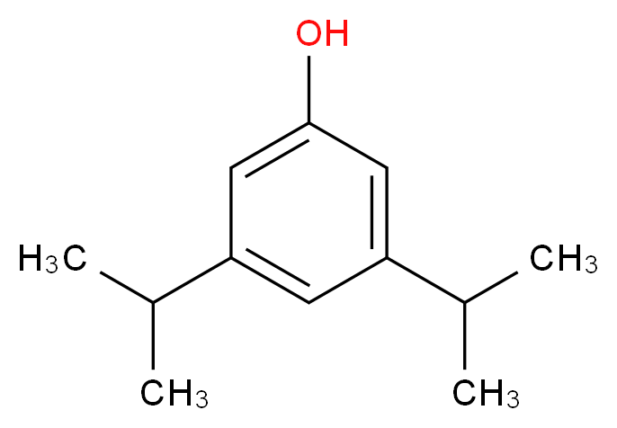 3,5-bis(propan-2-yl)phenol_分子结构_CAS_26886-05-5