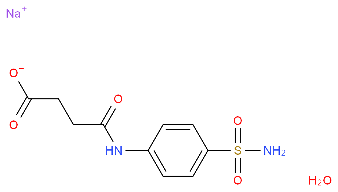 sodium 3-[(4-sulfamoylphenyl)carbamoyl]propanoate hydrate_分子结构_CAS_93777-01-6
