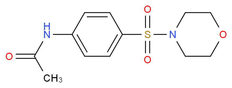 N-[4-(morpholine-4-sulfonyl)phenyl]acetamide_分子结构_CAS_21626-69-7