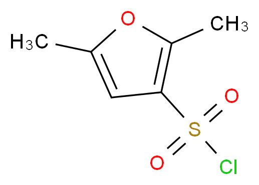 2,5-dimethylfuran-3-sulfonyl chloride_分子结构_CAS_166964-26-7