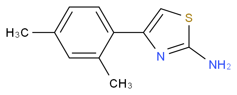 2-Amino-4-(2,4-dimethylphenyl)-1,3-thiazole_分子结构_CAS_)