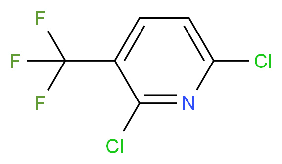 2,6-Dichloro-3-(trifluoromethyl)pyridine_分子结构_CAS_55304-75-1)