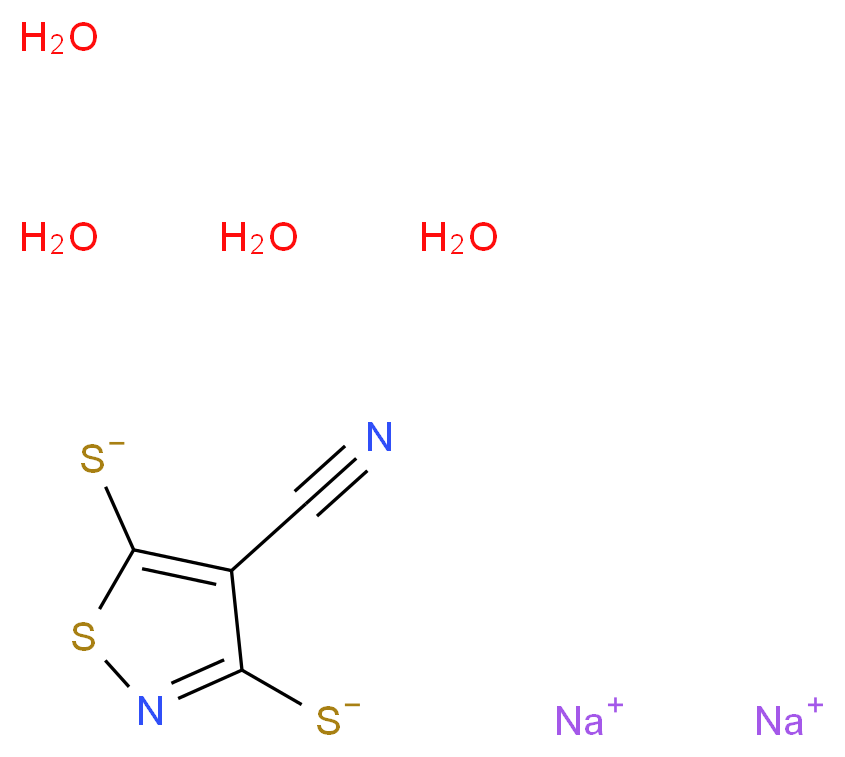 Sodium 4-cyanoisothiazole-3,5-bis(thiolate)_分子结构_CAS_)