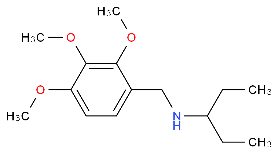 (pentan-3-yl)[(2,3,4-trimethoxyphenyl)methyl]amine_分子结构_CAS_355816-06-7