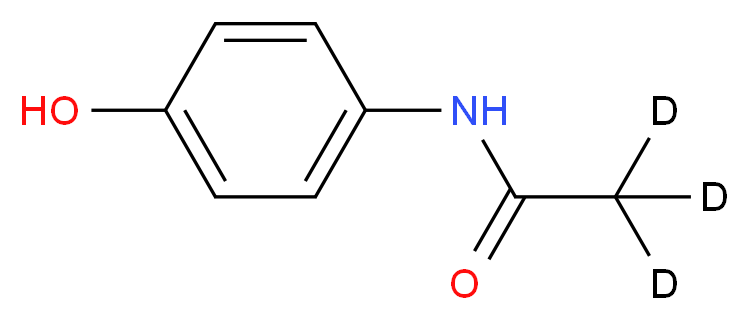 N-(4-hydroxyphenyl)(<sup>2</sup>H<sub>3</sub>)acetamide_分子结构_CAS_60902-28-5