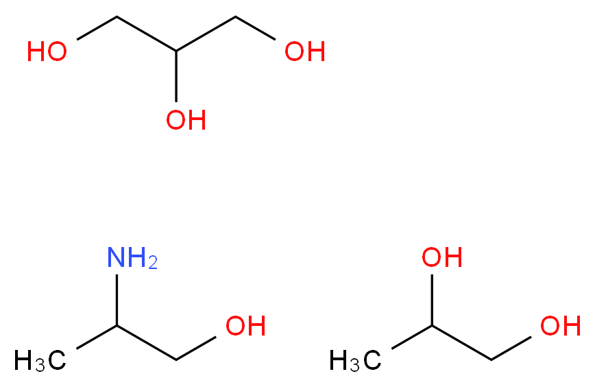 2-aminopropan-1-ol; propane-1,2,3-triol; propane-1,2-diol_分子结构_CAS_64852-22-8