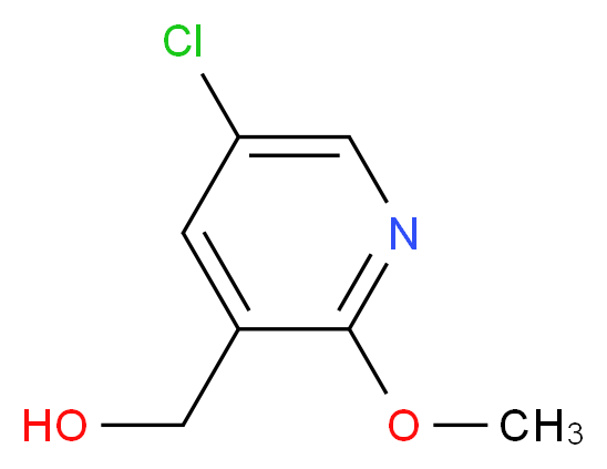 (5-chloro-2-methoxypyridin-3-yl)methanol_分子结构_CAS_351410-46-3